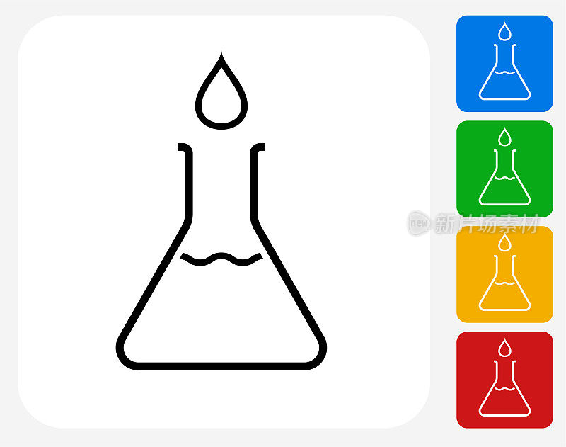水滴和烧杯图标