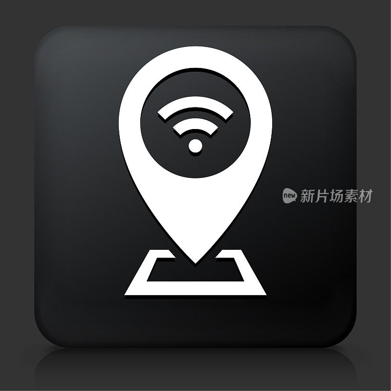 Wifi热点互联网连接地图指针图标