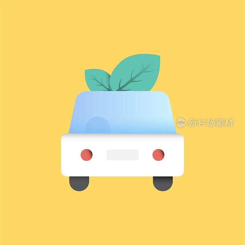 生态运输平面图标