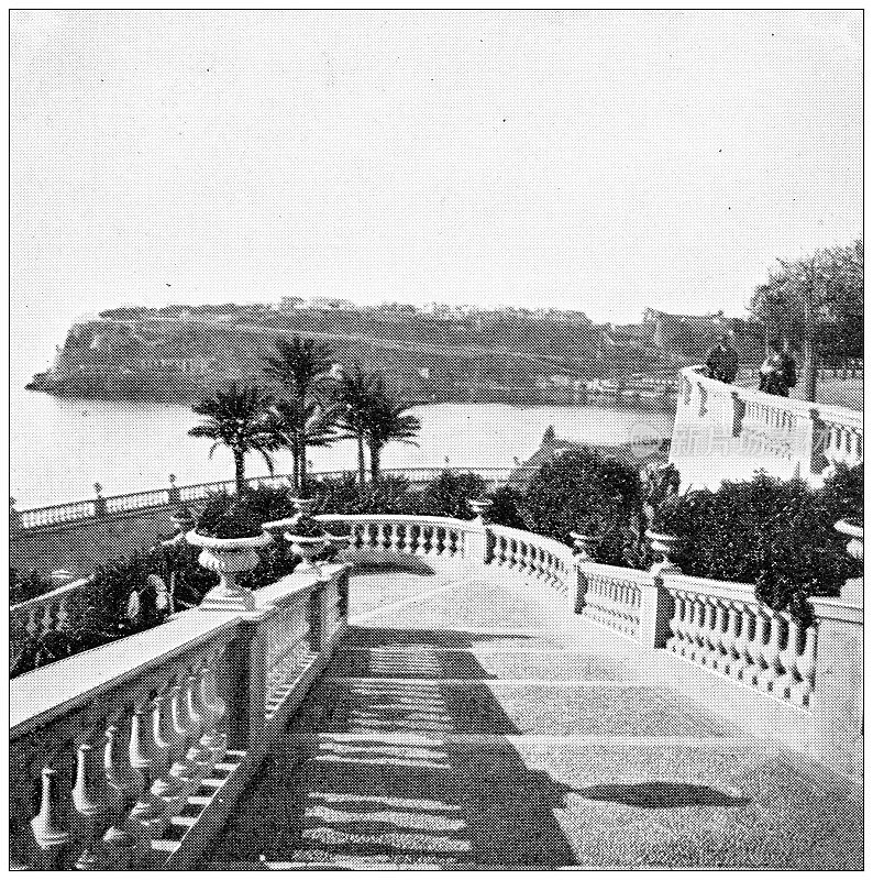 古色古香的旅行照片:里维埃拉、蔚蓝海岸、摩纳哥和蒙特卡洛赌场