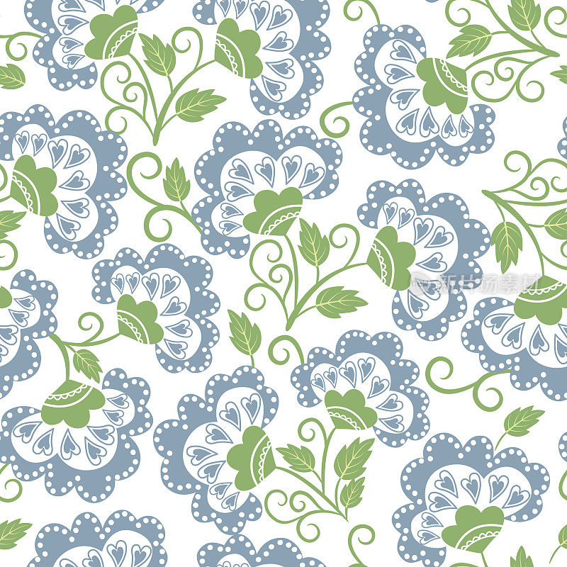 花无缝图案。