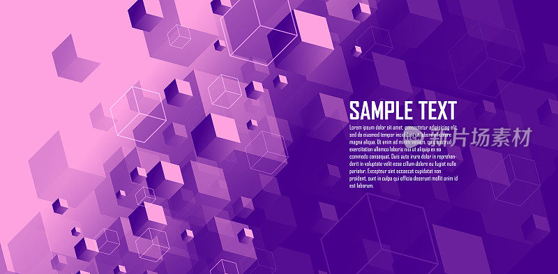 抽象紫色方块图案