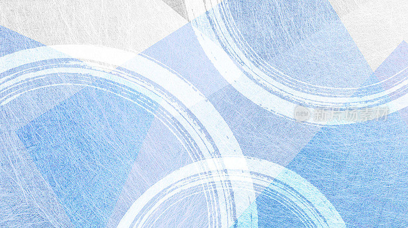 波浪纹和蓝色日本纸背景材料(摘要)