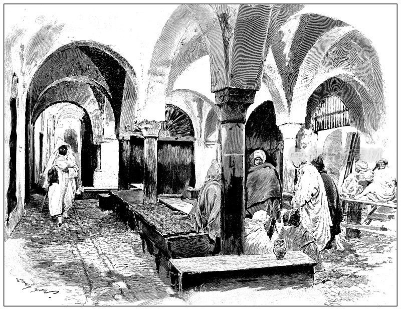 古色古香的形象:突尼斯的旧奴隶市场