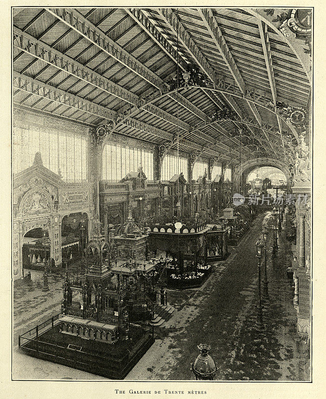 1889年法国巴黎世界博览会30米画廊