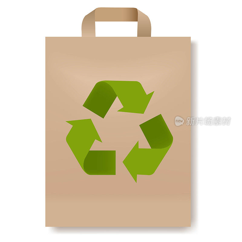 环保袋与回收标志