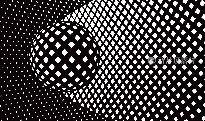 彩色抽象背景半色调图案