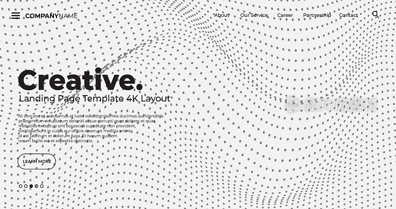 4K落地页面模板-抽象动态，现代，未来主义，多色，简单的网站模板背景