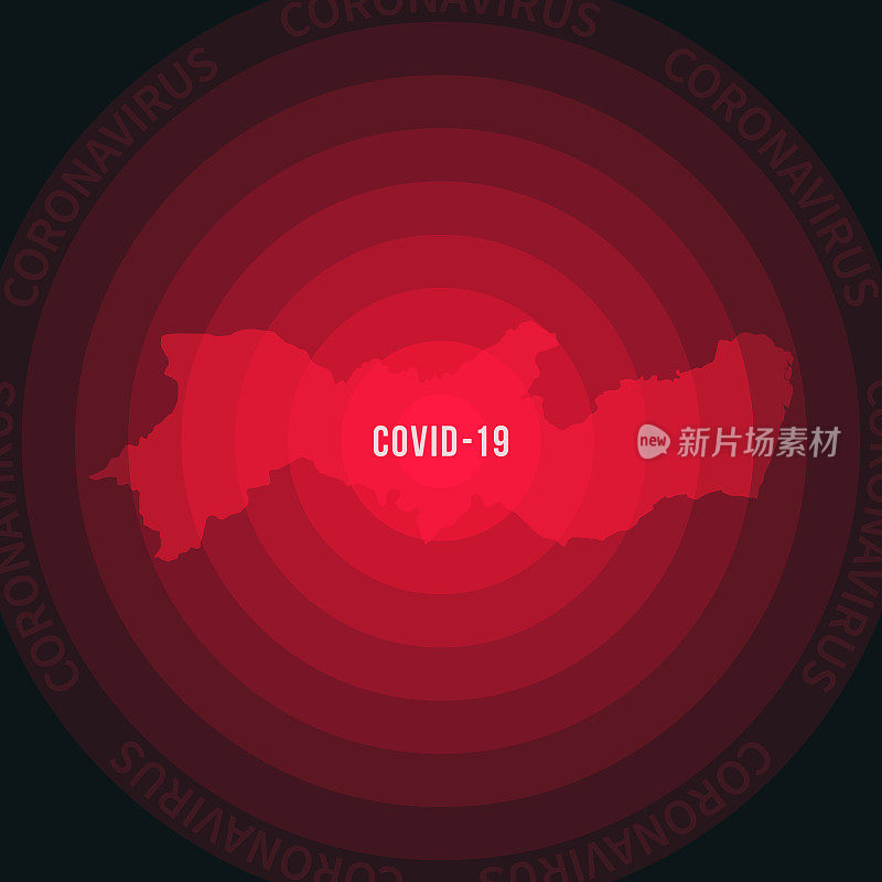 伯南布哥COVID-19传播地图。冠状病毒爆发