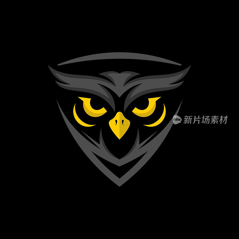 动物猫头鹰商业标志设计