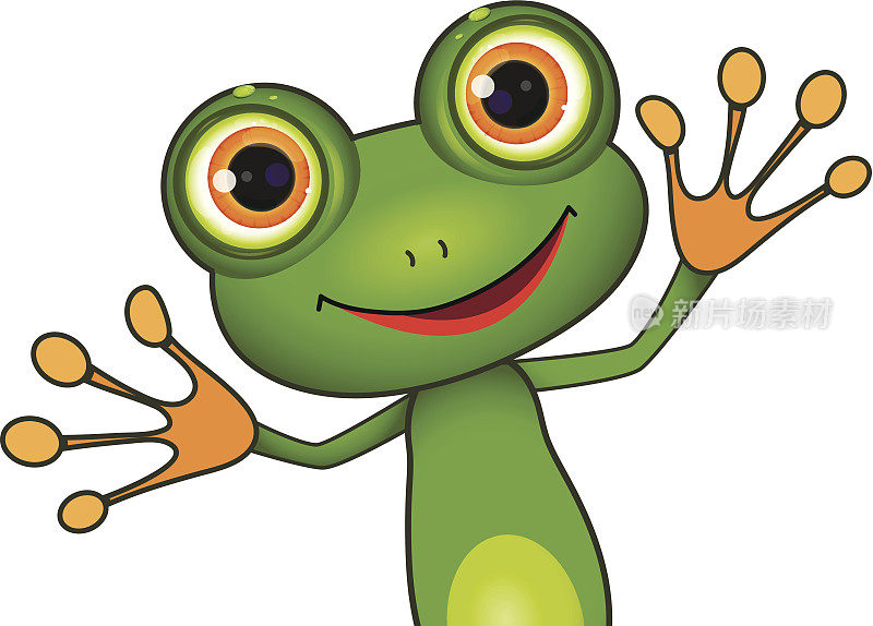绿色可爱的青蛙