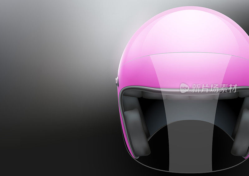 粉色女摩托车头盔