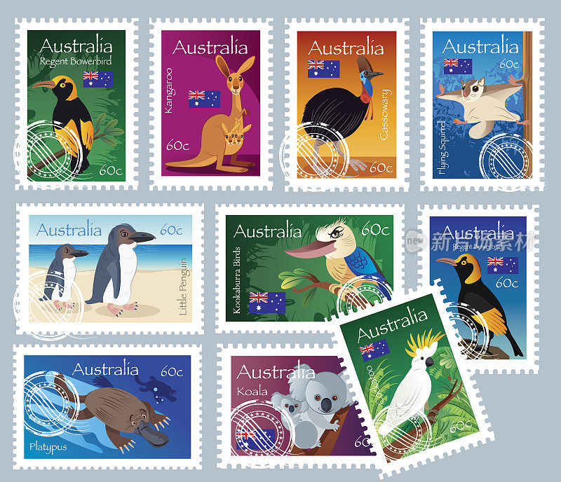 澳大利亚的邮票