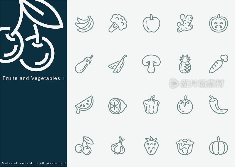 采购产品水果,蔬菜,健康食品,饮食,有机食品,新鲜,天然的成分,各种水果,西兰花,绿色蔬菜,烹饪原料,蔬菜,胡萝卜,柠檬,洋葱。移动和Web。行图标