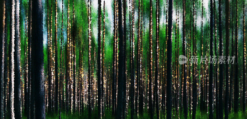 水平生动的森林木材抽象背景