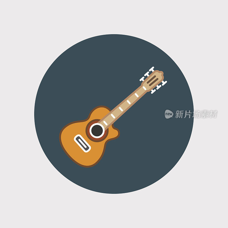 木吉他的图标