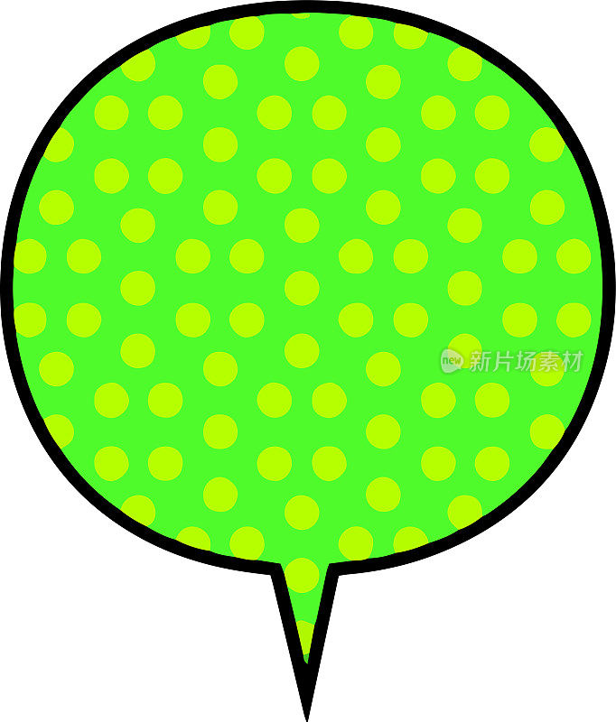 彩色点卡通演讲气球5