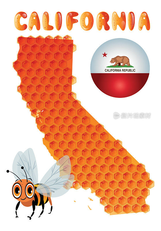 加州蜜蜂和蜂蜜
