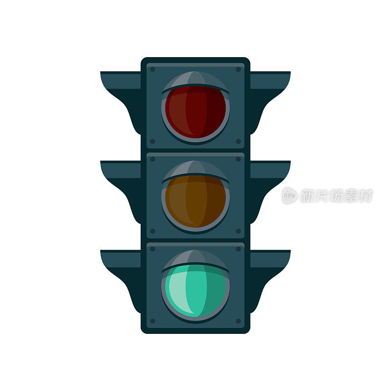 绿灯交通灯图标
