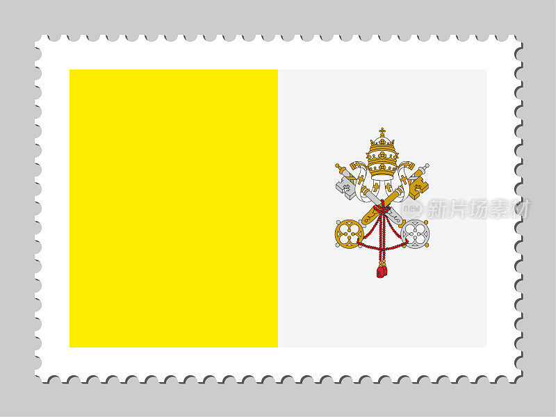 梵蒂冈国旗邮票