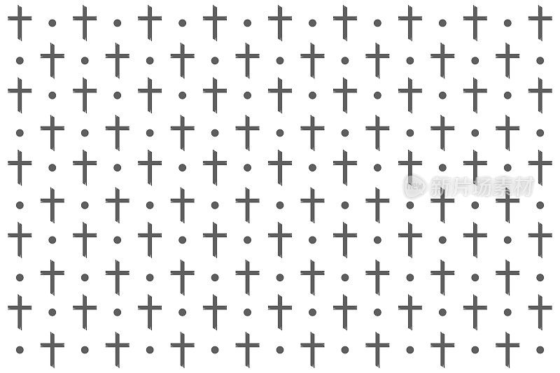 抽象的宗教十字形状概念设计背景。抽象十字形状背景。抽象图形背景。矢量图素材图