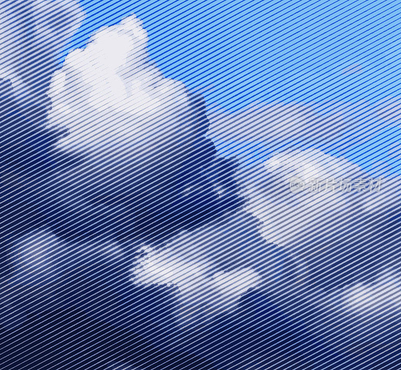Cloudscape的矢量插图
