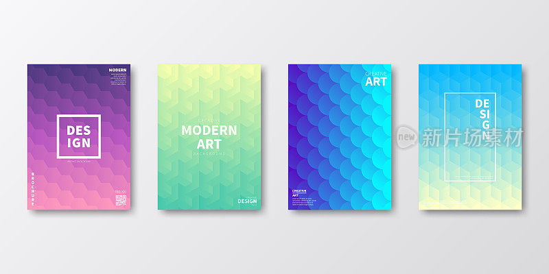 小册子模板布局，封面设计，业务年报，传单，杂志