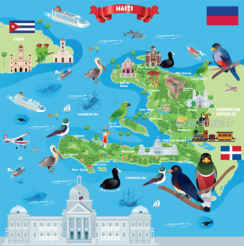 海地旅行地图