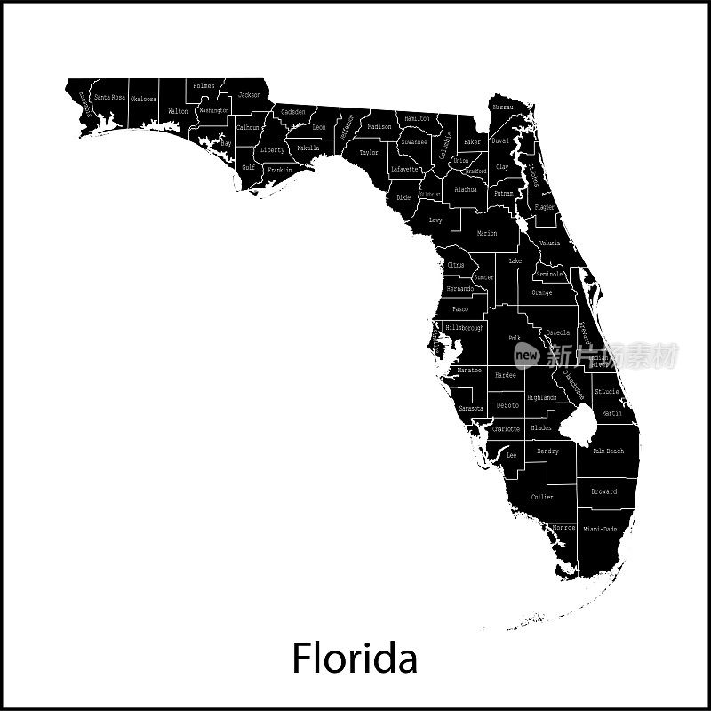 福罗里达州地图