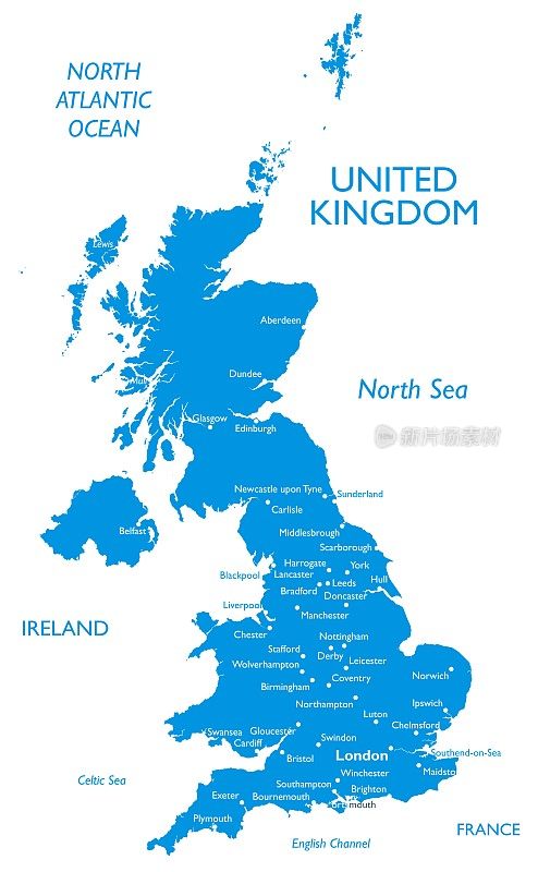 英国矢量地图