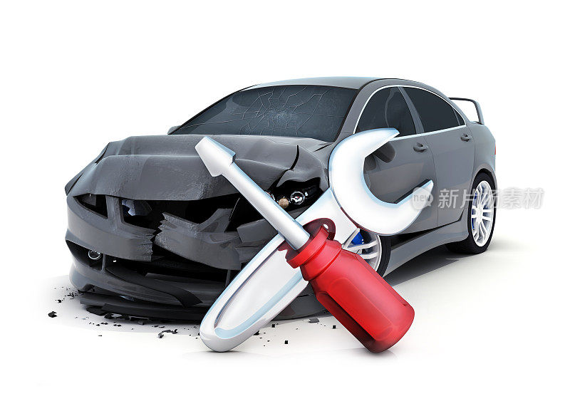 汽车碰撞和修理标志