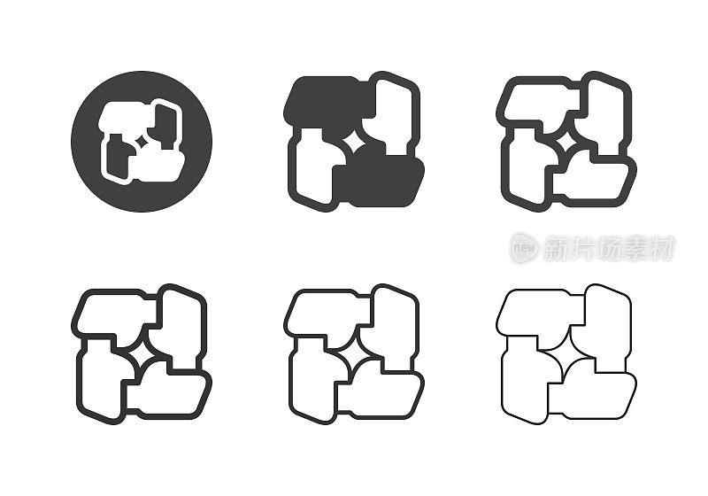 团队合作图标-多系列