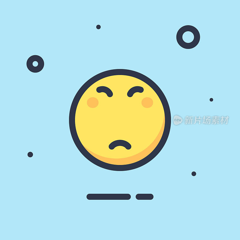 Emoticon平面设计颜色背景