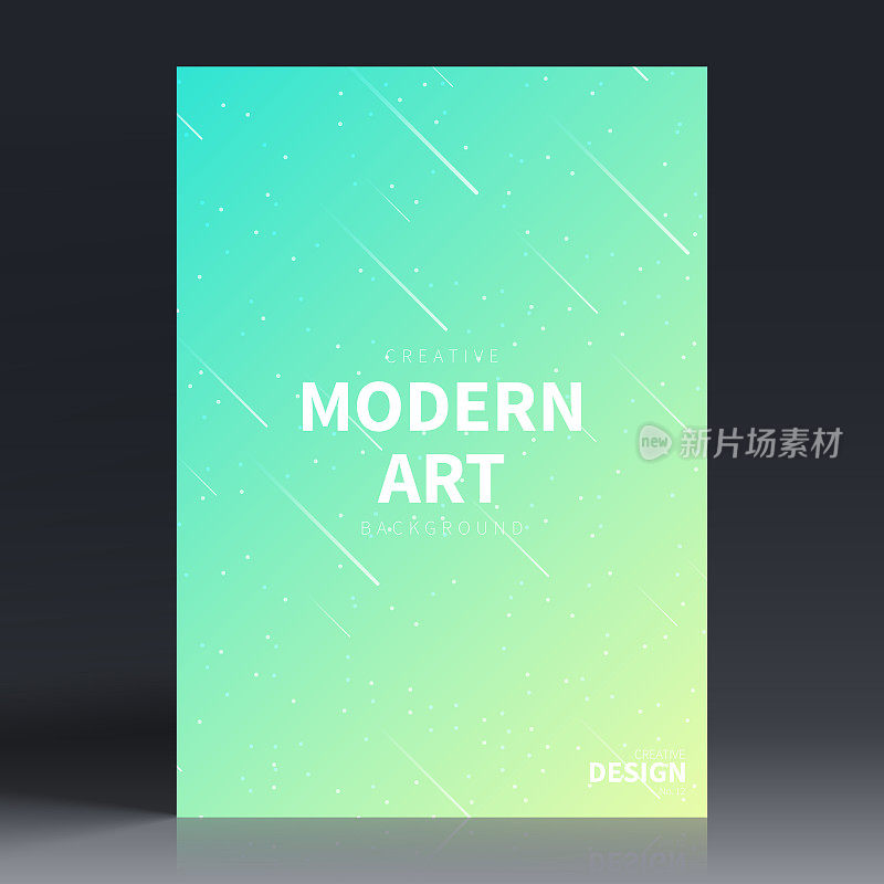 宣传册模板排版，绿色封面设计，商业年报，宣传单，杂志