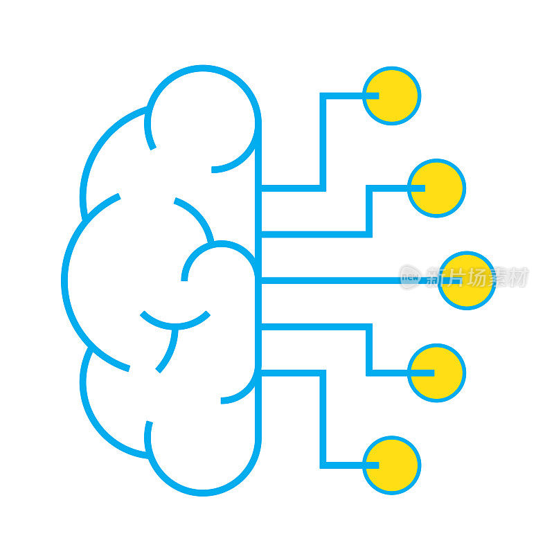 人工智能大脑图标