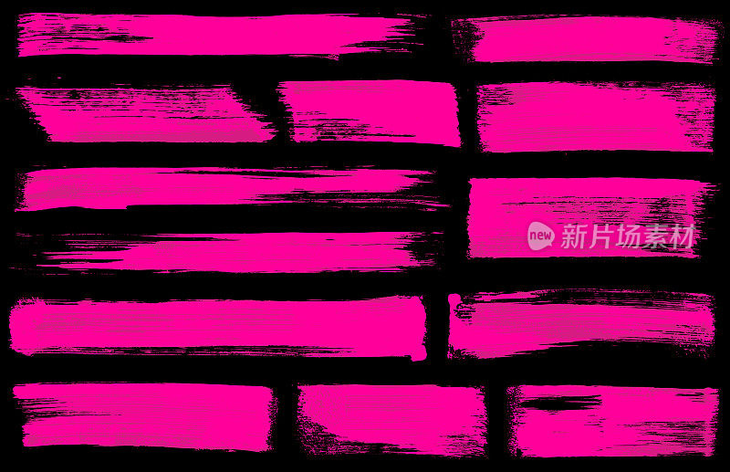 粉红色的垃圾纹理刷笔触矢量模式