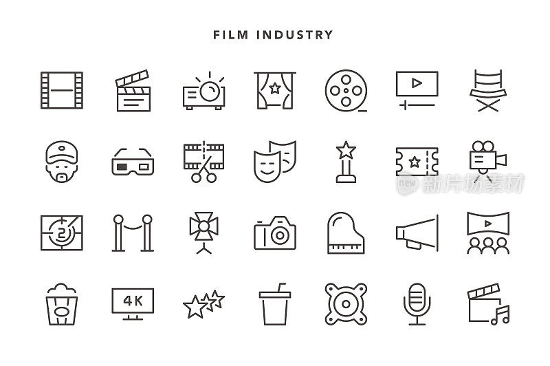 电影产业的图标