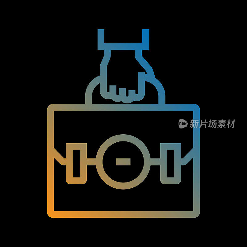 业务线图标，轮廓向量符号