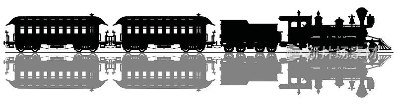 经典的西部蒸汽火车