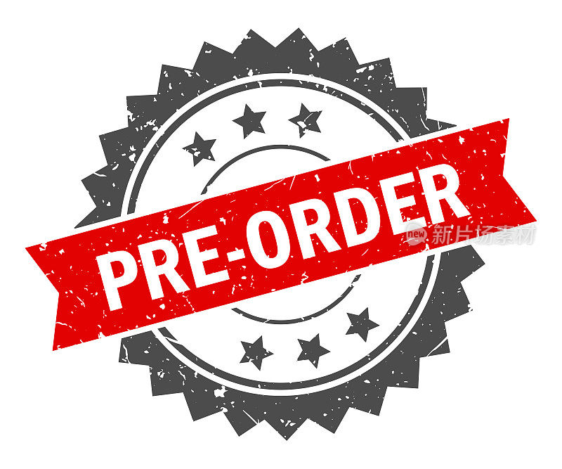 预订-印章，印，印章模板。难看的东西效果。向量股票插图