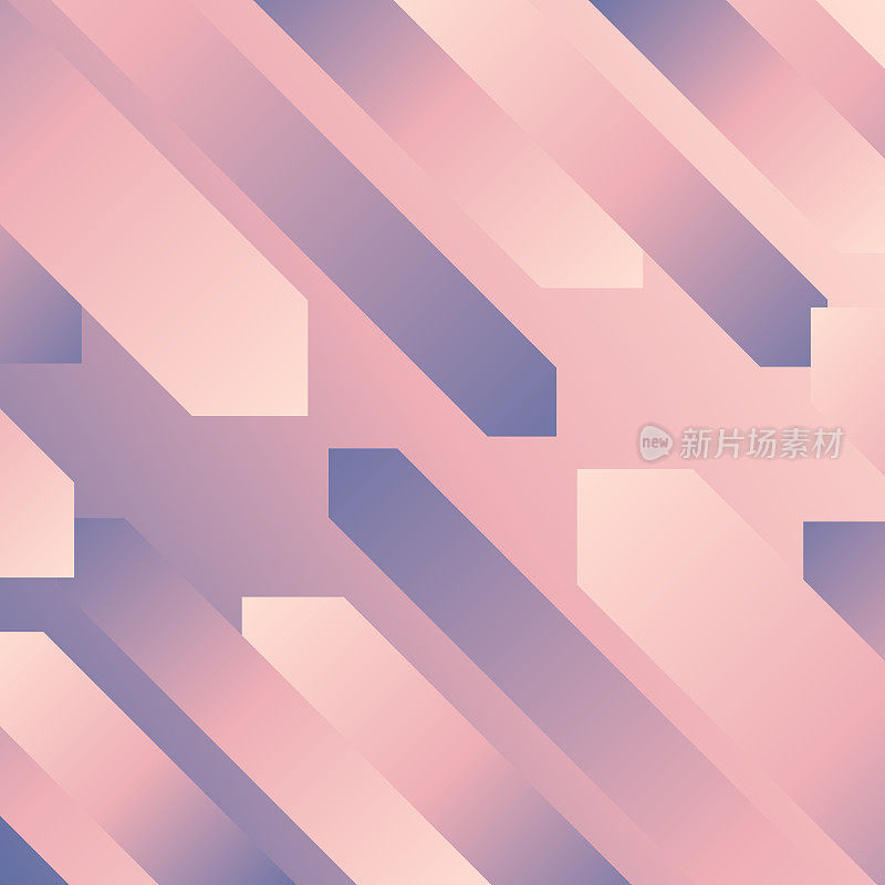 抽象设计与几何形状-潮流粉红色梯度