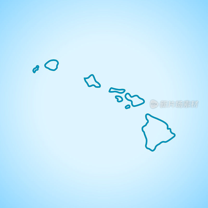 夏威夷的地图