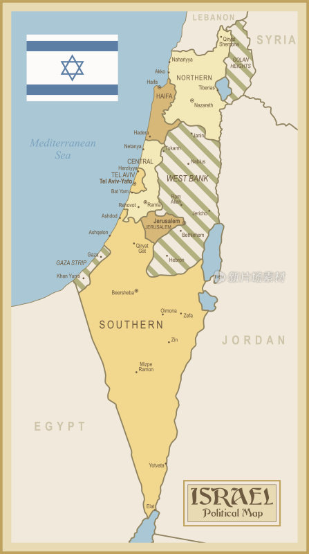 以色列古地图