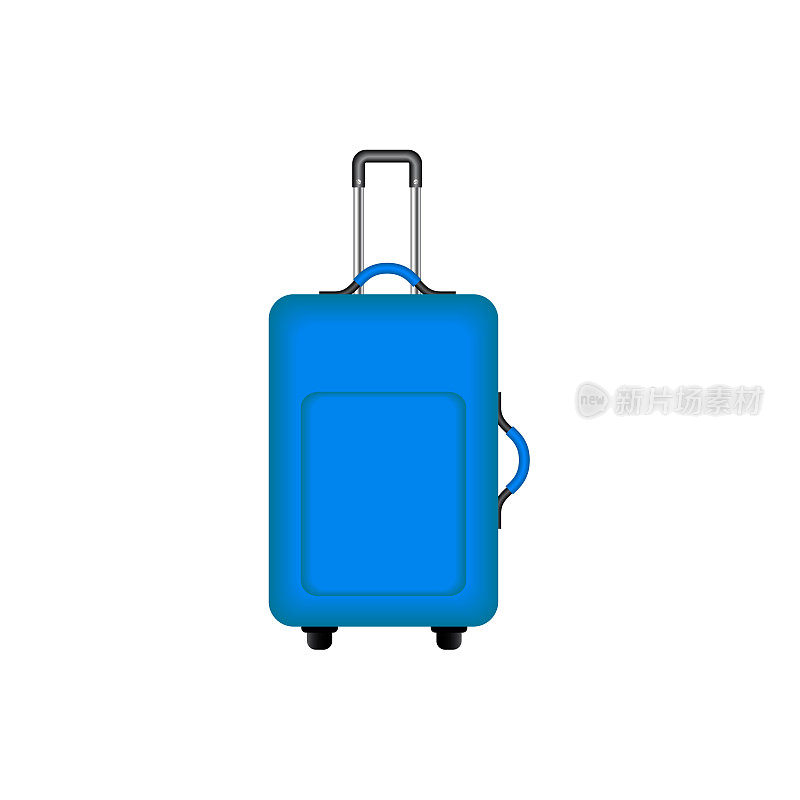 蓝色设计的旅行箱