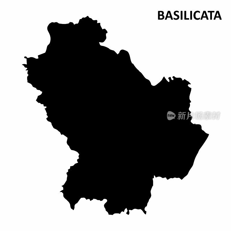 巴斯利卡塔地区地图