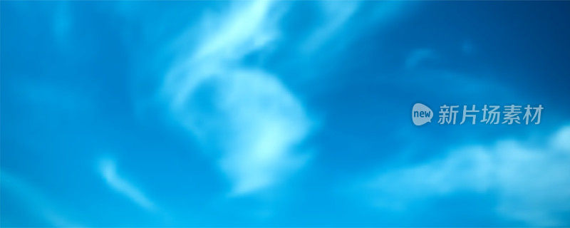 真实的蓝天和积云。可调整大小的矢量背景。EPS10。