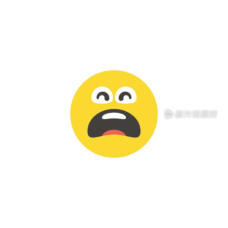 Emoticon大脸平面设计风格