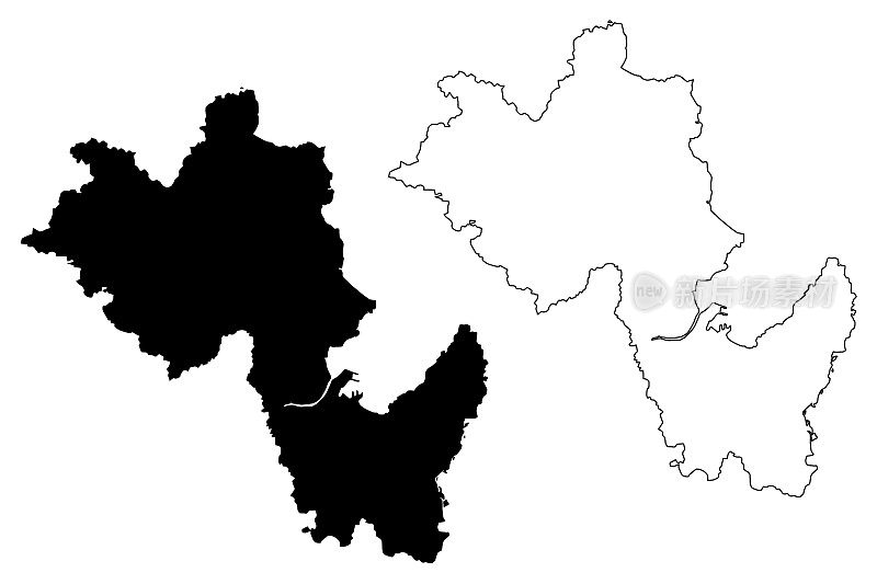 浦项市城市地图