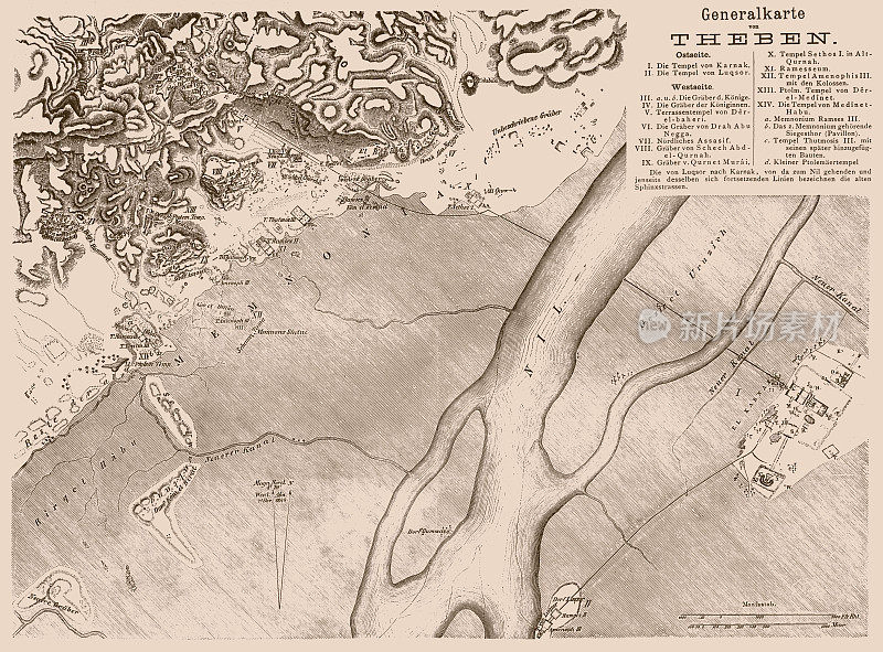 古底比斯地图，埃及