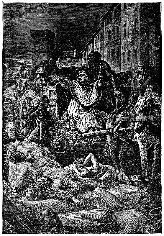 14世纪法国阿维尼翁的黑死病(黑死病)
